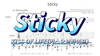 Sticky (GUITAR TAB) - KISS OF LIFE