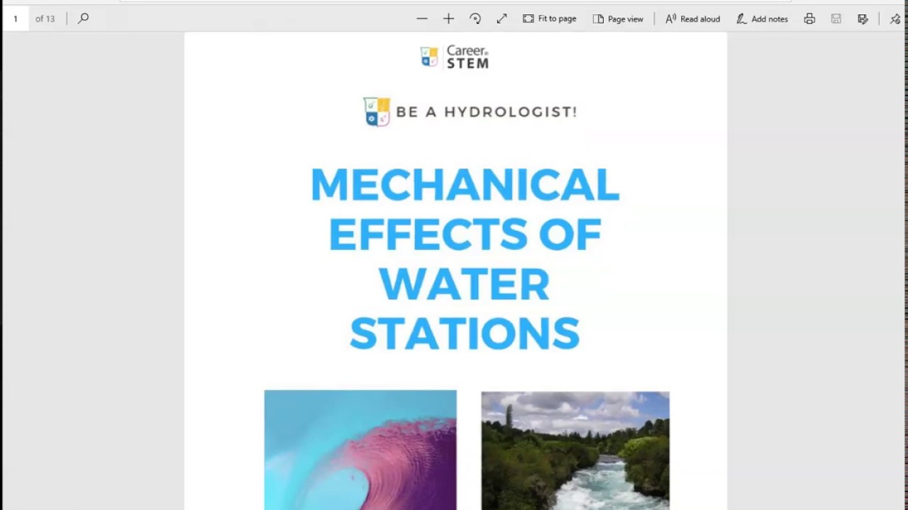 Mechanical Effects of Water on Earth's Surface Lesson (MS-ESS2-4)