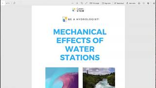 Mechanical Effects of Water on Earth's Surface Lesson (MS-ESS2-4)