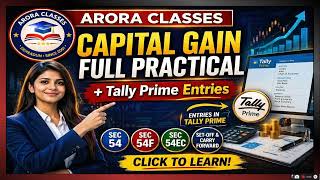 Title “Capital Gain Advanced Cases | Sec 54, 54F, 54EC, Set-off & Carry Forward