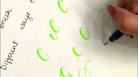 Brush calligraphy for beginners uppercase and lowercase 