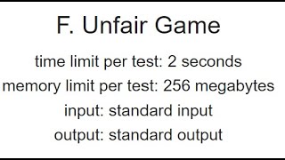 F. Unfair Game, Codeforces Round 938 (Div. 3) Hindi, Easy DP ( Dynamic Programming ) Solution.