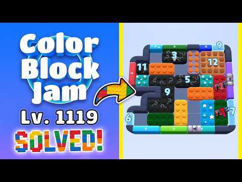 Color Block Jam - Level 1119 (1120) Walkthrough 🧩 | Solution & Gameplay (Rollic Games) 📱