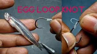 Egg loop knot || To keep your bait from falling off