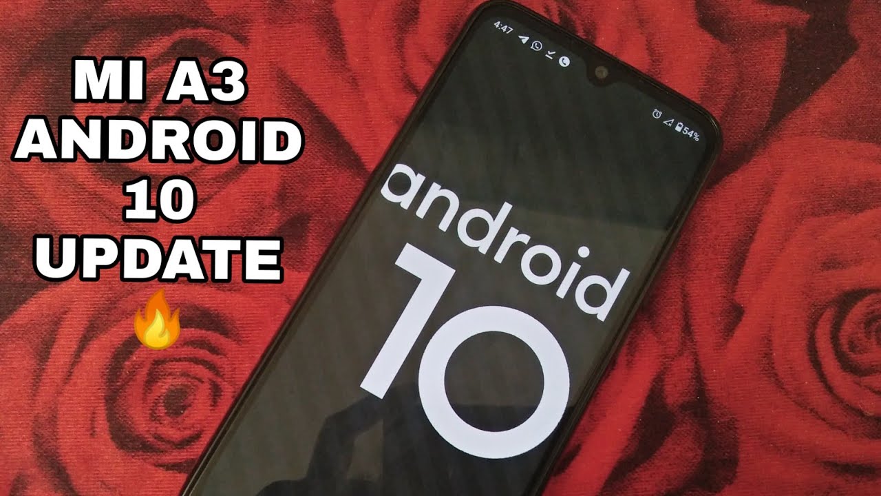 mi a3 android 10 update dark mode gesture navigation always on display