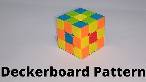 Make Deckerboard Pattern on Rubik