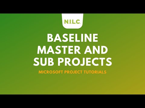 Microsoft Project Tutorial: How To Baseline Master and Sub Projects
