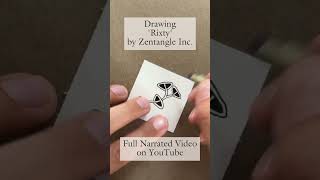 How to Draw Rixty | Organic Zentangle Tangle #zentangle #rixty #ivyscorner