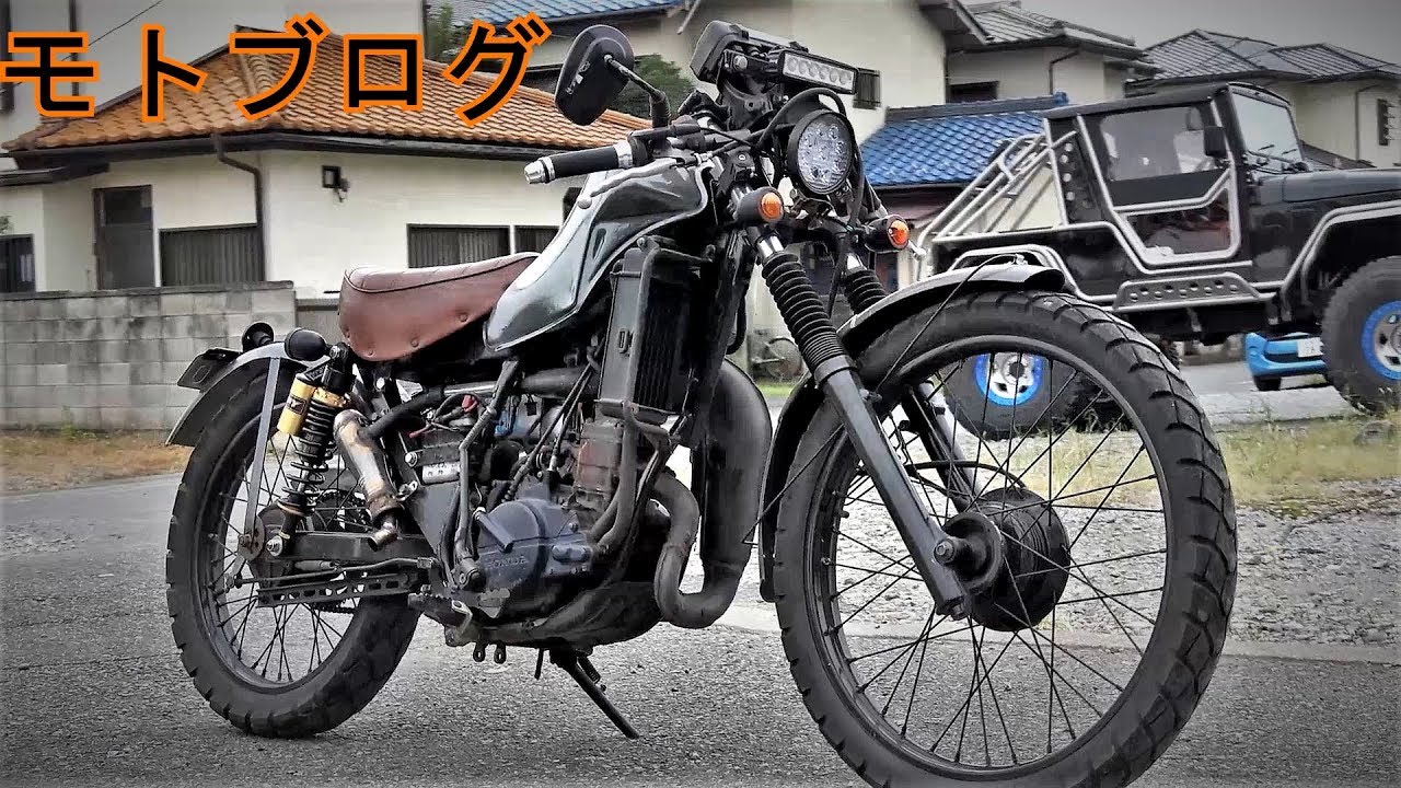 Taiwanese made shock absorber☆Find a water source!!! Motoblog
