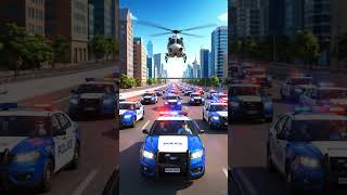 Police Convoy with Helicopter | VIP Security Operation