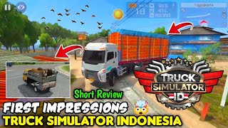 🤯First Impressions Of Truck Simulator Indonesia | Features🔥 | Short Review | #Trucksim #Bussid #Mods