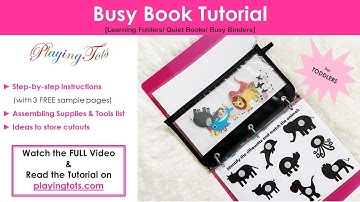 How to make Learning Binder | Busy Book | Quiet Book | Toddlers and Preschoolers | Complete Tutorial