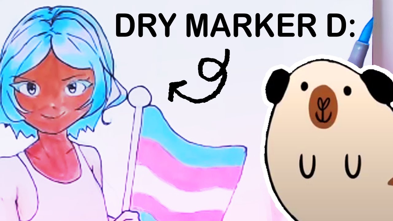 MY COPIC DRIED OUT MID ILLUSTRATION.. also Pokemon Magazine! YouTube