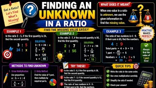Finding unknown in a Ratio