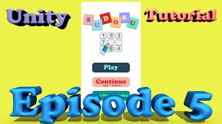 Sudoku Unity Tutorial - Episode 5
