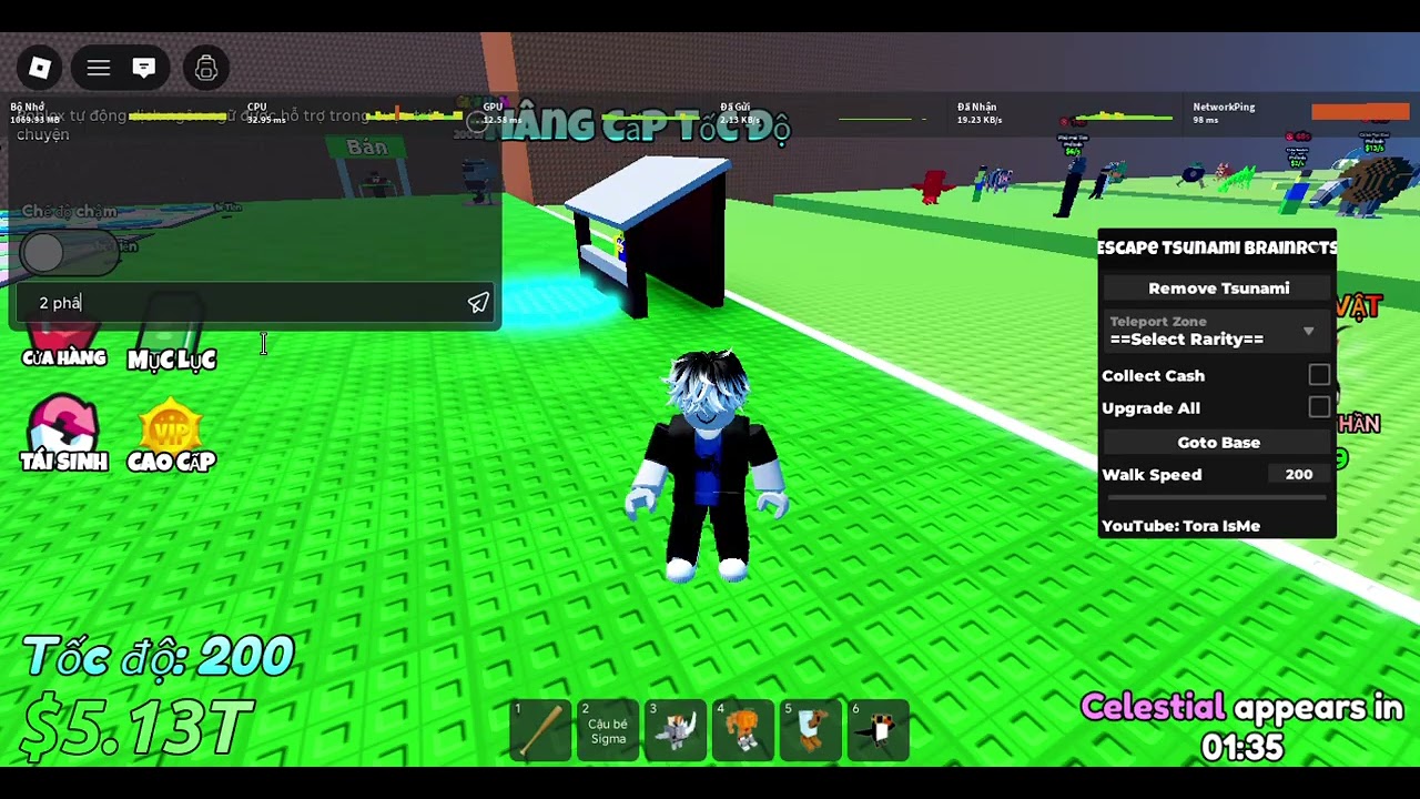 Script Escape tsunami for brainrots