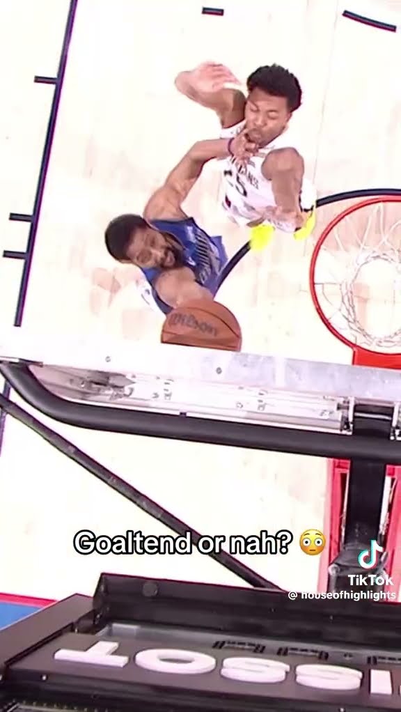 Goaltend or nah? #hoodnews #NBA #basketball #sports #wtf #viralvideo #omg #how #wow #mavs #pelicans