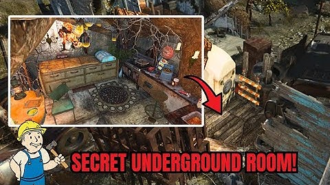 I made a SECRET UNDERGROUND ROOM with No Mods at Coastal Cottage! - Fallout 4 Build Tutorial