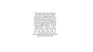 Has been compiled by a more recent version of the Java Runtime class file version 57 0