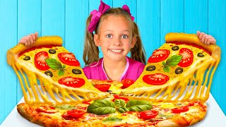 Pizza Song   More Songs for children with Maya and Mary