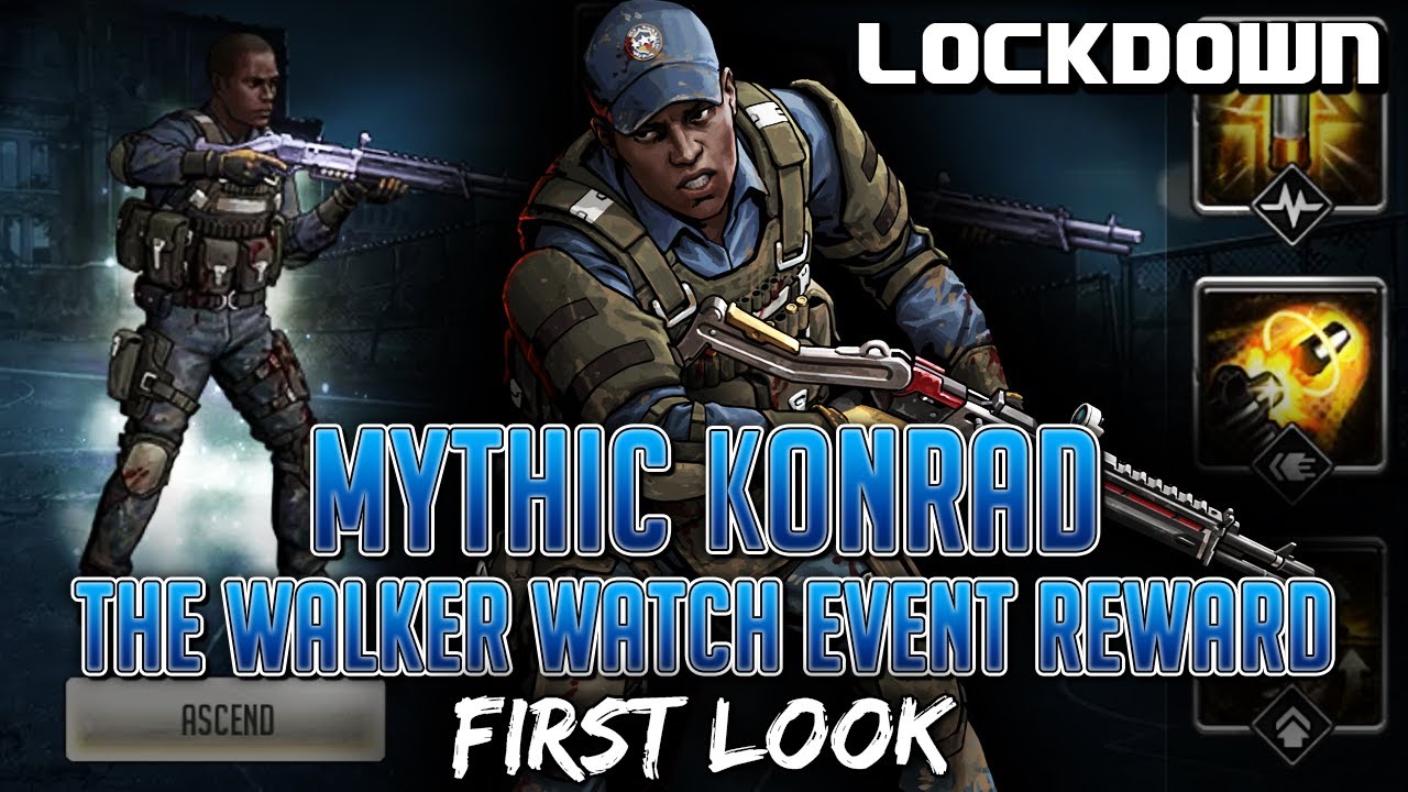 TWD RTS: Mythic Konrad, The Walker Watch Event Reward! The Walking Dead: Road to Survival Leaks