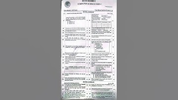 Fbise Computer Science Subjective Paper Class 11th, Annual Paper 2025