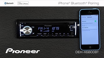 How To - DEH-X6800BT - iPhone Bluetooth Pairing
