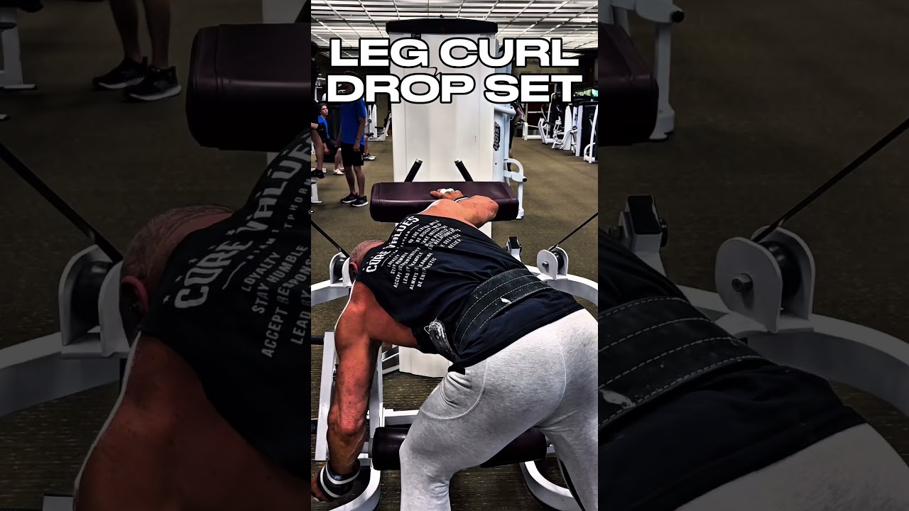 LEG CURL DROPSET #workout #workouttips #motivation #muscle #hamstrings