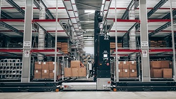 ek robotics x Warema | Automated shelf storage with BHL MOVE AGV