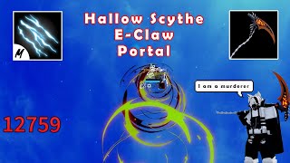 I make a easy combo whit electric portal z,claw c,hollow scythe z