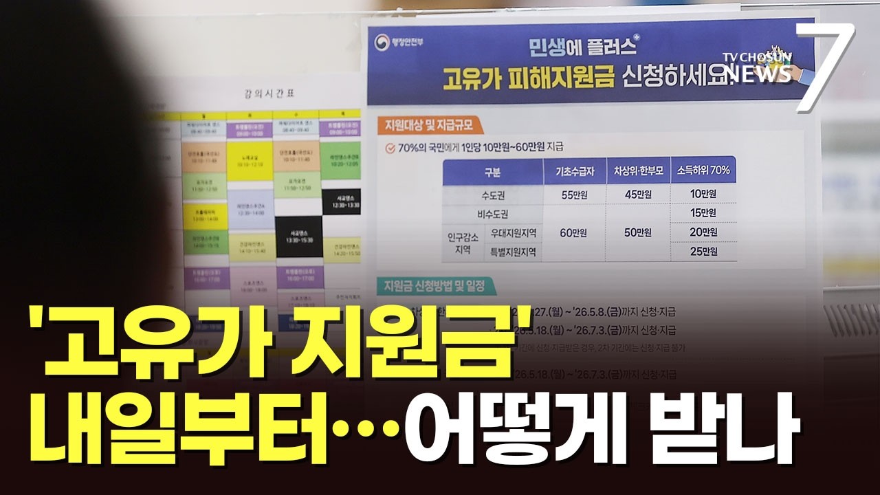 '고유가 피해지원금' 27일부터 지급…