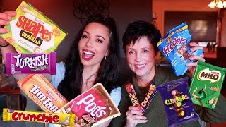 AMERICANS TRYING AUSTRALIAN CANDY AND SNACKS!