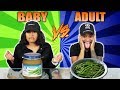 ADULT VS BABY FOOD CHALLENGE!