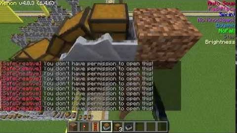 How to grief a creative plot server in minecraft