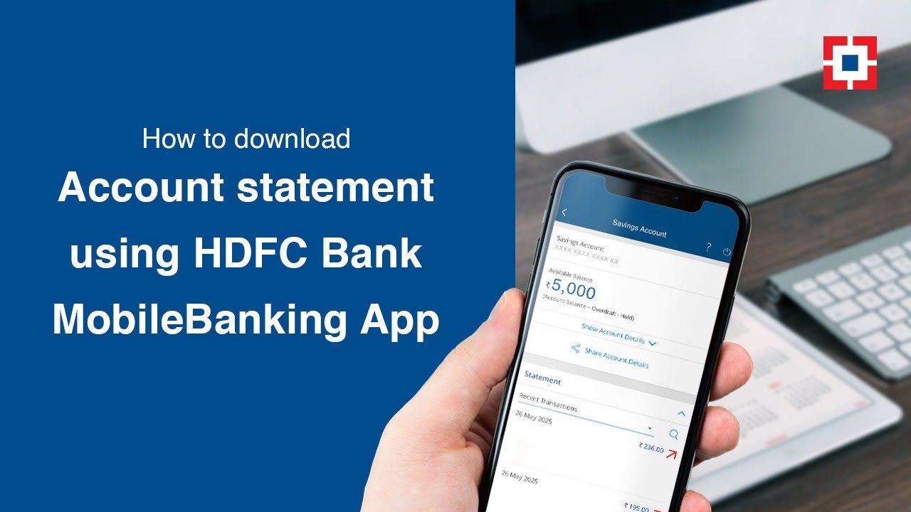 How To Download Account Statement Using Hdfc Bank Mobilebanking App Youtube