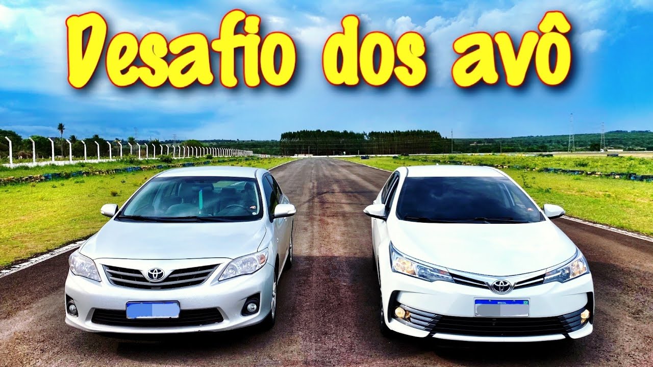 Corolla 2.0 Antigo vs Corolla 2.0 Moderno! (Os vovôs se pegaram na pista)