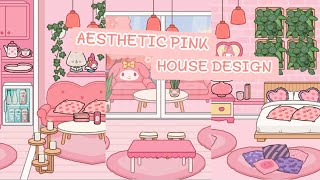 AESTHETIC PINK HOUSE DESIGN 🏩🌸💗 TOCA LIFE WORLD 💌