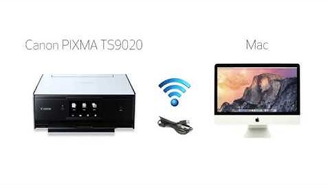 Canon PIXMA TS9020 - Wireless Setup with a USB Cable on a Mac