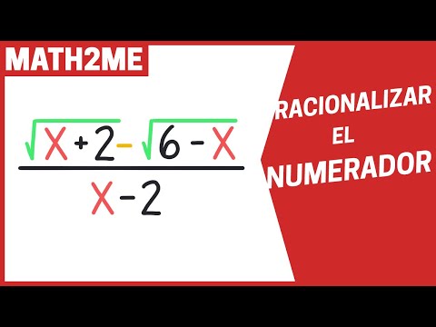 Video: ¿Cómo racionalizas el numerador con dos términos?