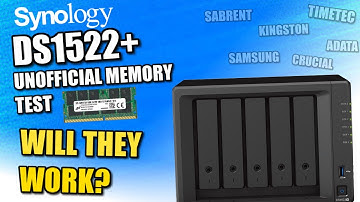 Synology DS1522+ NAS Unofficial Memory Testing