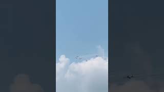 Grand Acrobatic Air show by surya kiran team of India Air Force at Lachit Ghat Guwahati#shorts