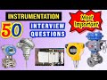 Plc scada control valve industrial sensors  instrumentation interview questions