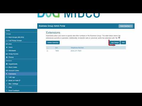 How To Manage Extensions on Midco Hosted VoIP Using the CommPortal