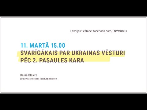 Lekcija “Svarīgākais par Ukrainas vēsturi pēc 2. pasaules kara”