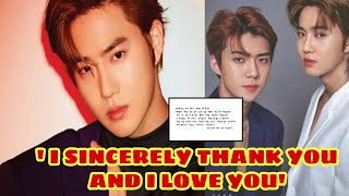 SUHO's MESSAGE FOR EXO - L |  ENLISTMENT