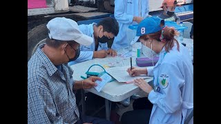 Familias del barrio Bóer en Managua reciben atención médica especializada en feria de salud