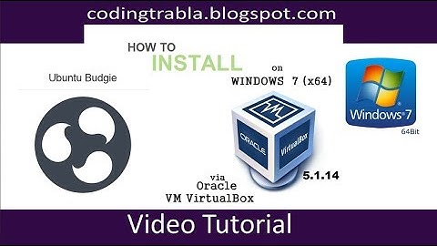 How to install Ubuntu Budgie 17.04 x64 via VirtualBox on Windows 7 byVS