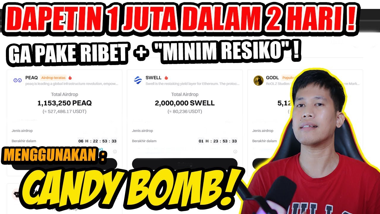 OPEN UP! EASY WAY TO GET 1 MILLION IN 2 DAYS FROM CRYPTO AIRDROP USING  CANDYBOMB BITGET! - YouTube