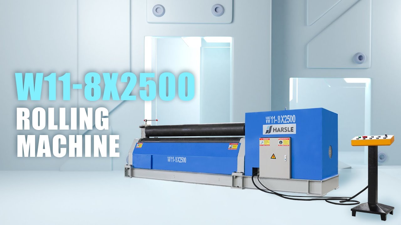 HARSLE W118X2500 Mechanical Sheet Metal Rolling Machine and Plate