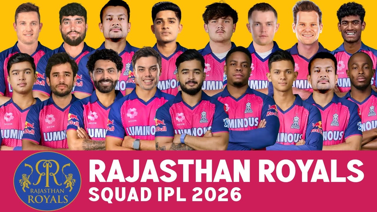 IPL 2026: Полный состав команды Rajasthan Royals на финал | Список игроков команды RR 2026 | Сост...